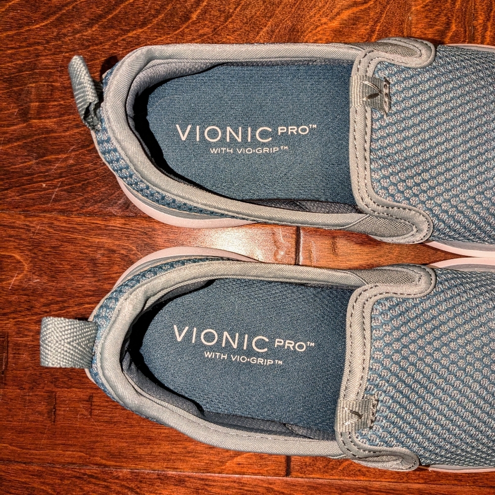 Vionic Womens Julianna Sz 5 Sage Green Slip-on Sneaker Mesh Work Shoe Comfort - Picture 10 of 12